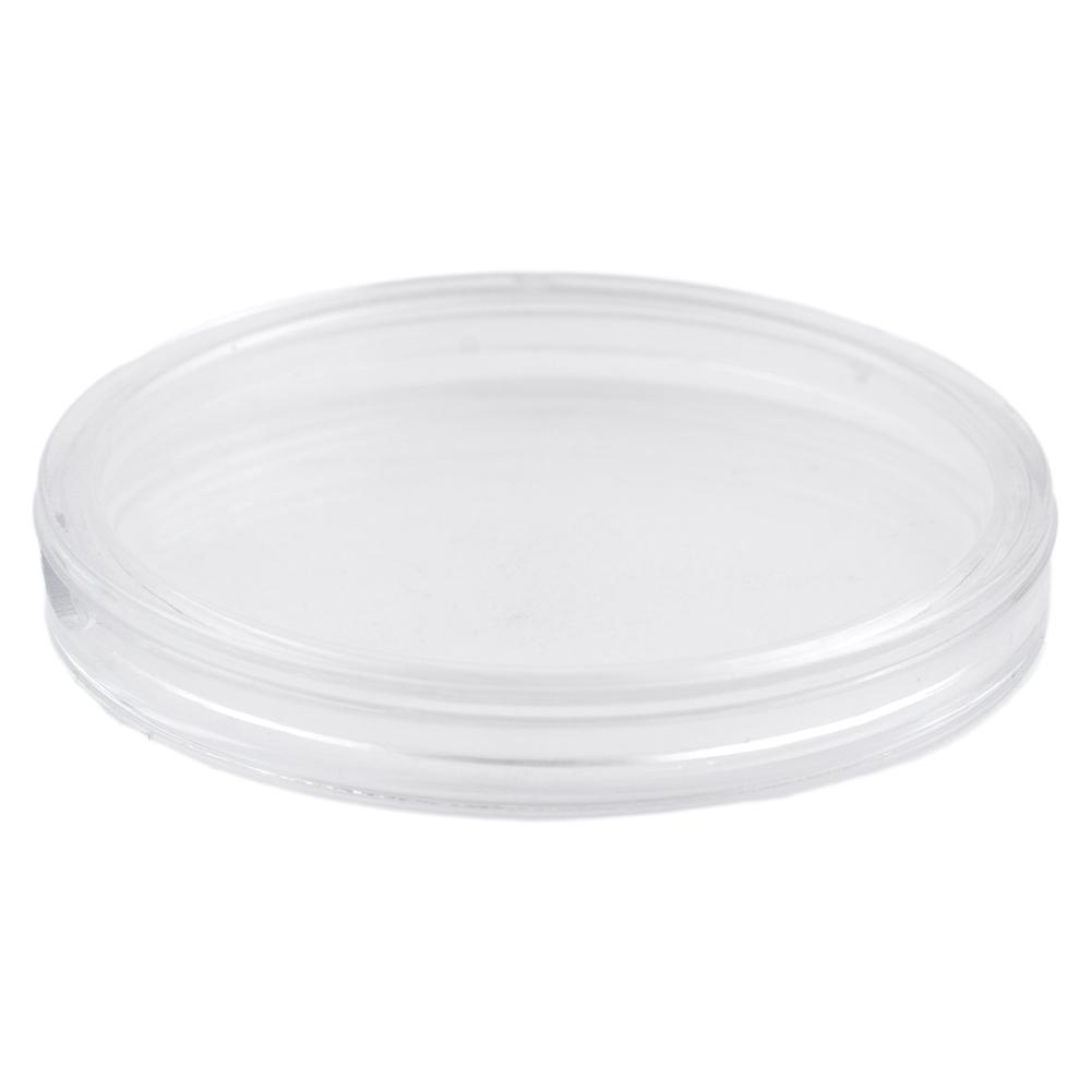 Plastic Round Coin Storage Capsules 100pcs with 41mm Diameter Double Protection Seal Design Against Moisture and Oxidation
