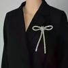 New Exquisite Sparkly Crystal Bow Brooches Badges For Women Girls Fashion Lady Bowknot Boutique Pin Accessories Gift