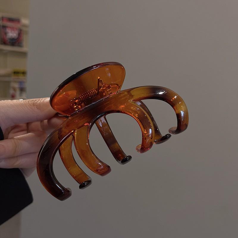 

Большие крабики для волос Женские Девичьи Пластиковые Акриловые Держатели для Хвоста Зажимы для Волос Заколки Шпильки Аксессуары для Волос Мода