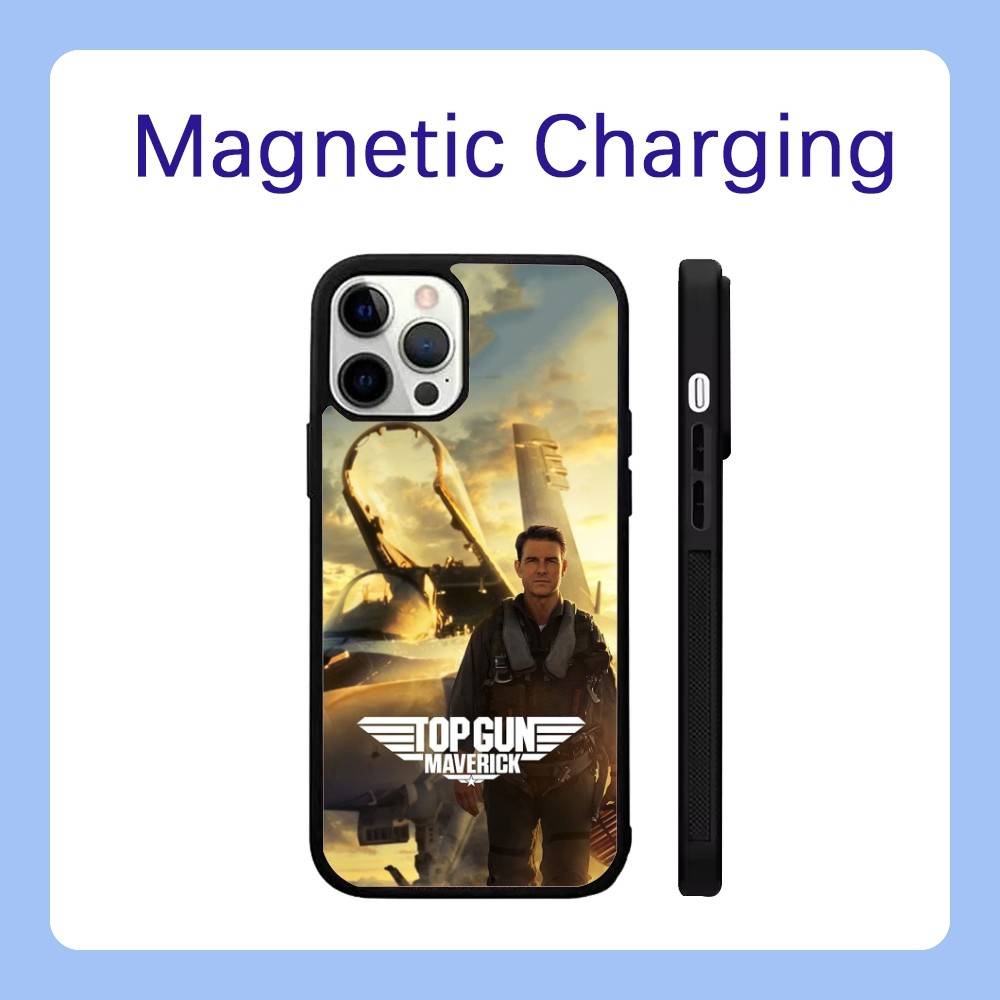 Top Gun M-MaverickS with Magsafe Phone Case For iPhone 17,16,15,14,13,12,Pro,Max,Plus Magnetic Wireless Charge Cover