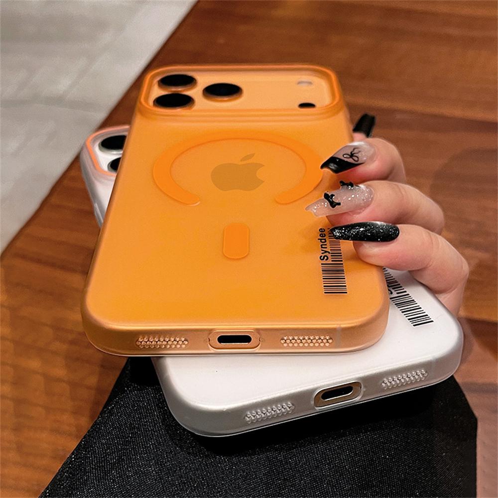 Matte Translucent PC Ultra Thin Phone Case For iPhone 17 Air 16 15 14 13 12 Pro Max Plus For Magsafe Magnetic Soft Cover