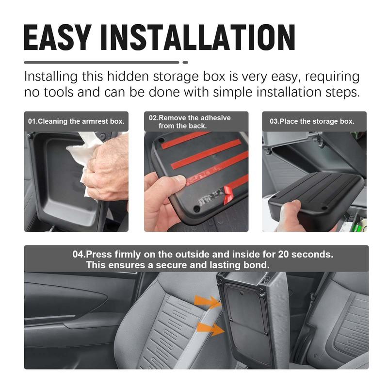 For 2024 2025 Hyundai Santa Cruz Car Center Console Organizer Tray Car Armrest Storage Box Interior Car Accessories