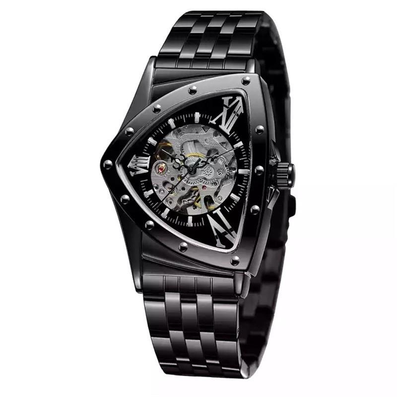 Forsining New Men's Fashion Casual Hollow Watch Automatic Mechanical Watch GMT1199-2-A