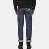 Evisu Letter Print Crew Neck Pullover Long Sleeve Sweatshirt Unisex sweatshirt Black 2EAGNM1SW424XXCT