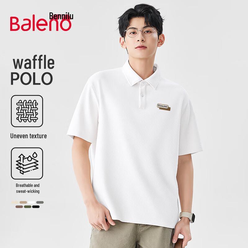 Baleno Men's Waffle Knit Polo Shirt