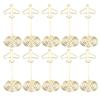 10Pcs Porte-photo en métal en forme d'avion avec base Porte-cartes de bureau Affichage de cartes de table