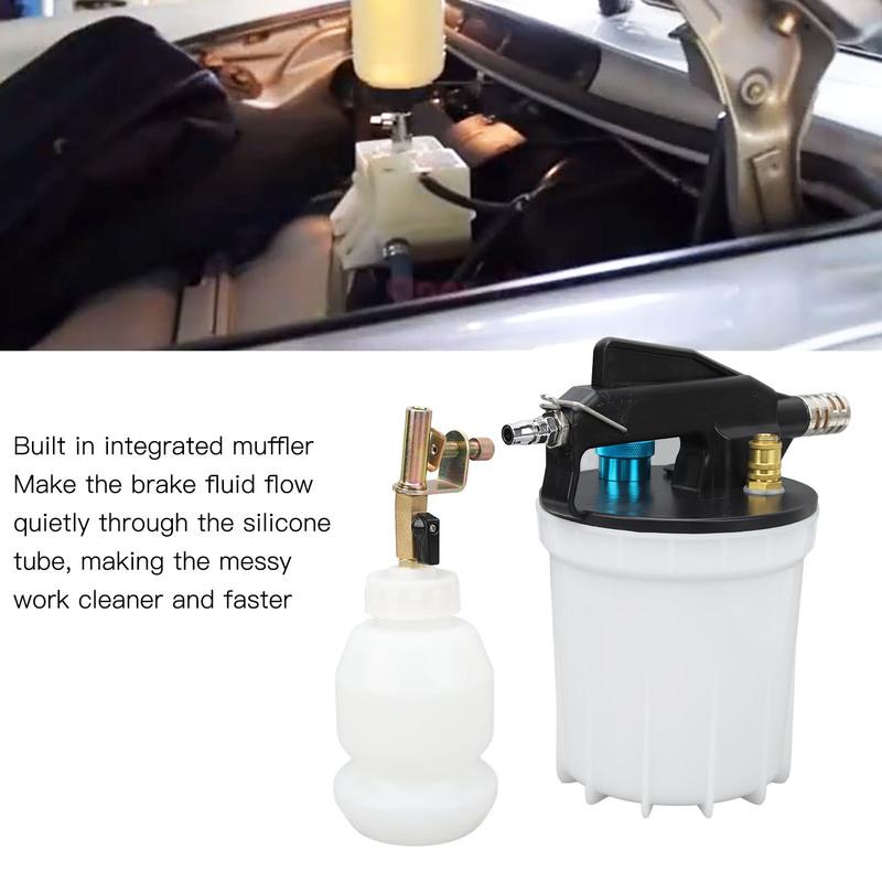 1Set 2L Brake Bleeder Kit with 2L Vacuum Brake Extractor Tool 1L Refill Bottle 2.7 to 11.6 Bar for Vehicles