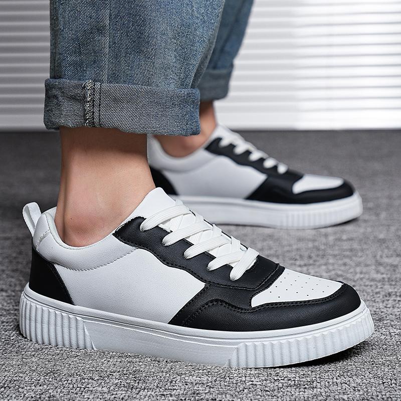 Men Skateboard Shoes Women White Sport Shoes Couple Black Wide Palm Shoes Large Size Sneakers
