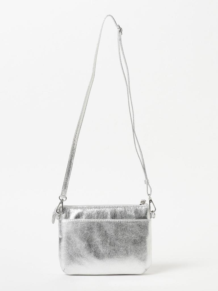 B:MING LIFE STORE by BEAMS Leather Multi Shoulder Bag, Women's, Silver, One Size
