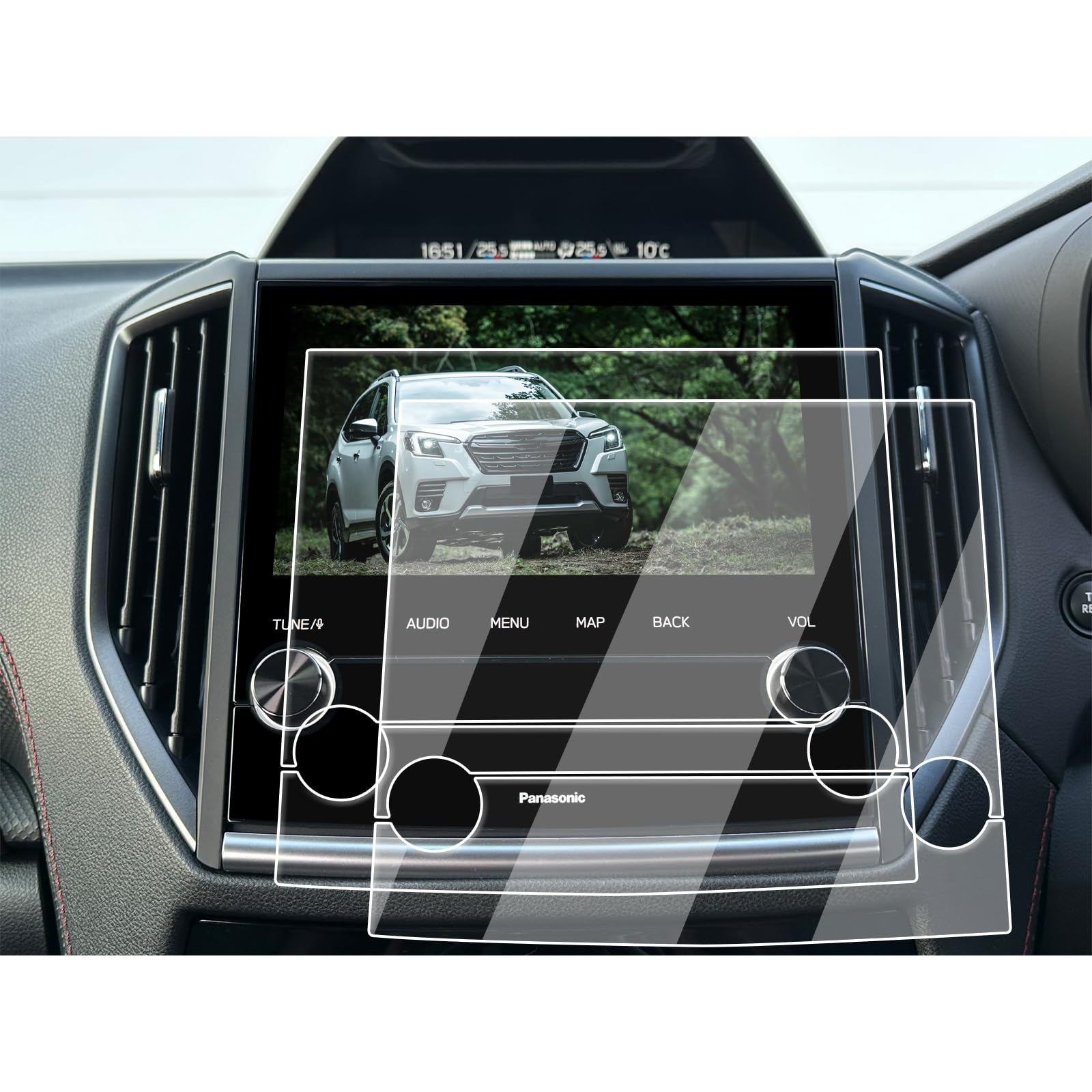 

ECOZEN Subaru Forester SK Захисне згинання навігаційної системи Panasonic 6H Forester SK Кастомні деталі та [4-Pack] (5-е покоління)