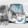 Tuniu Winter Cabin Landscape Fleece Blanket for Sofa Bed Room Throw Soft Warm Cozy Decorative Throw Blanket