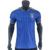 2425 Italy Home Thai Jersey Blue Background Olive Pattern Chiesa Short-sleeved Ice-sensitive Quick-drying