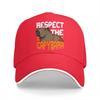 Respect the Capybara Baseball Caps Peaked Cap Capybara Animal Sun Shade Hats for Unisex Women