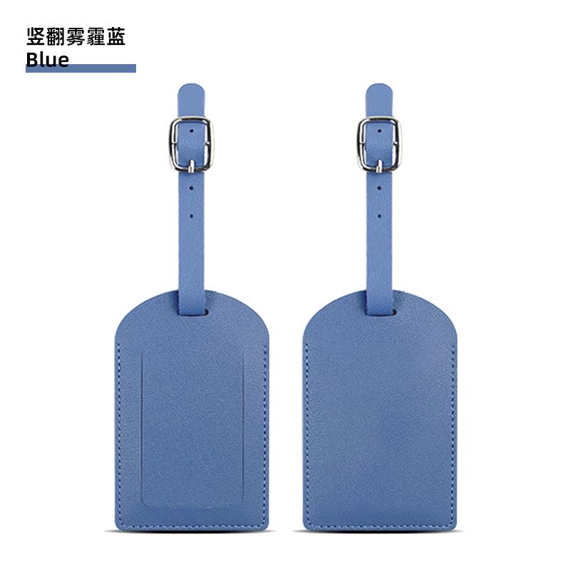 Thickened PU Luggage Tag Women Men Flight Holiday Travel Accessories Suitcase Tags Name ID Address Lable Bag Tags for Luggage