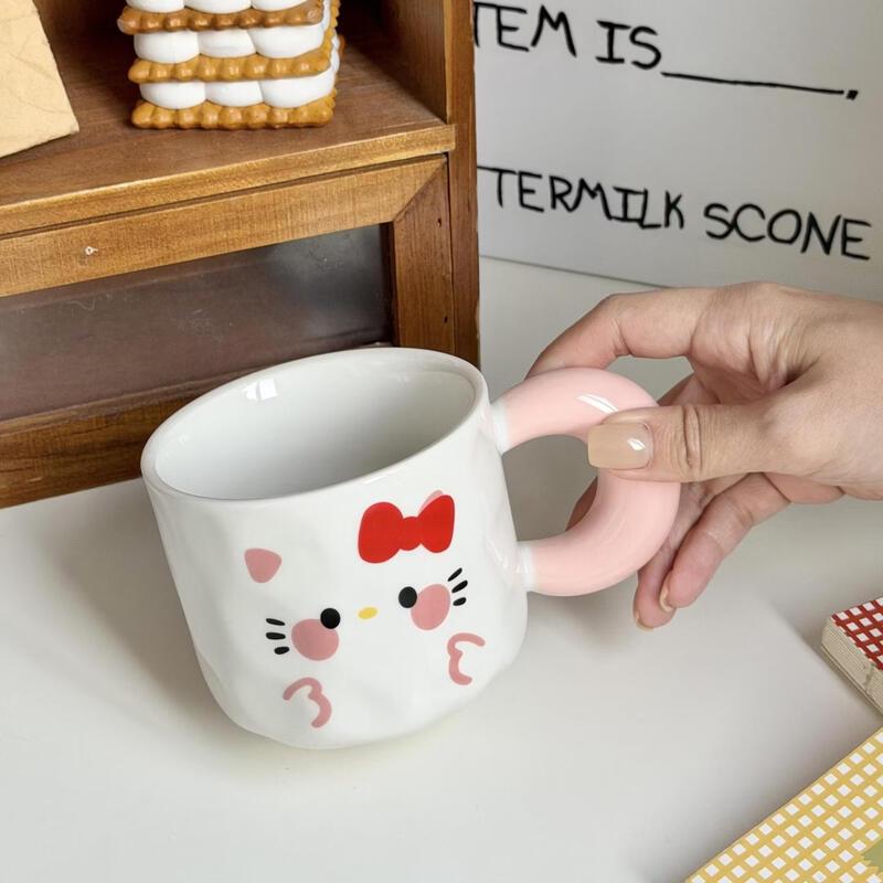 Starry Ceramic Mug with Lid and Spoon