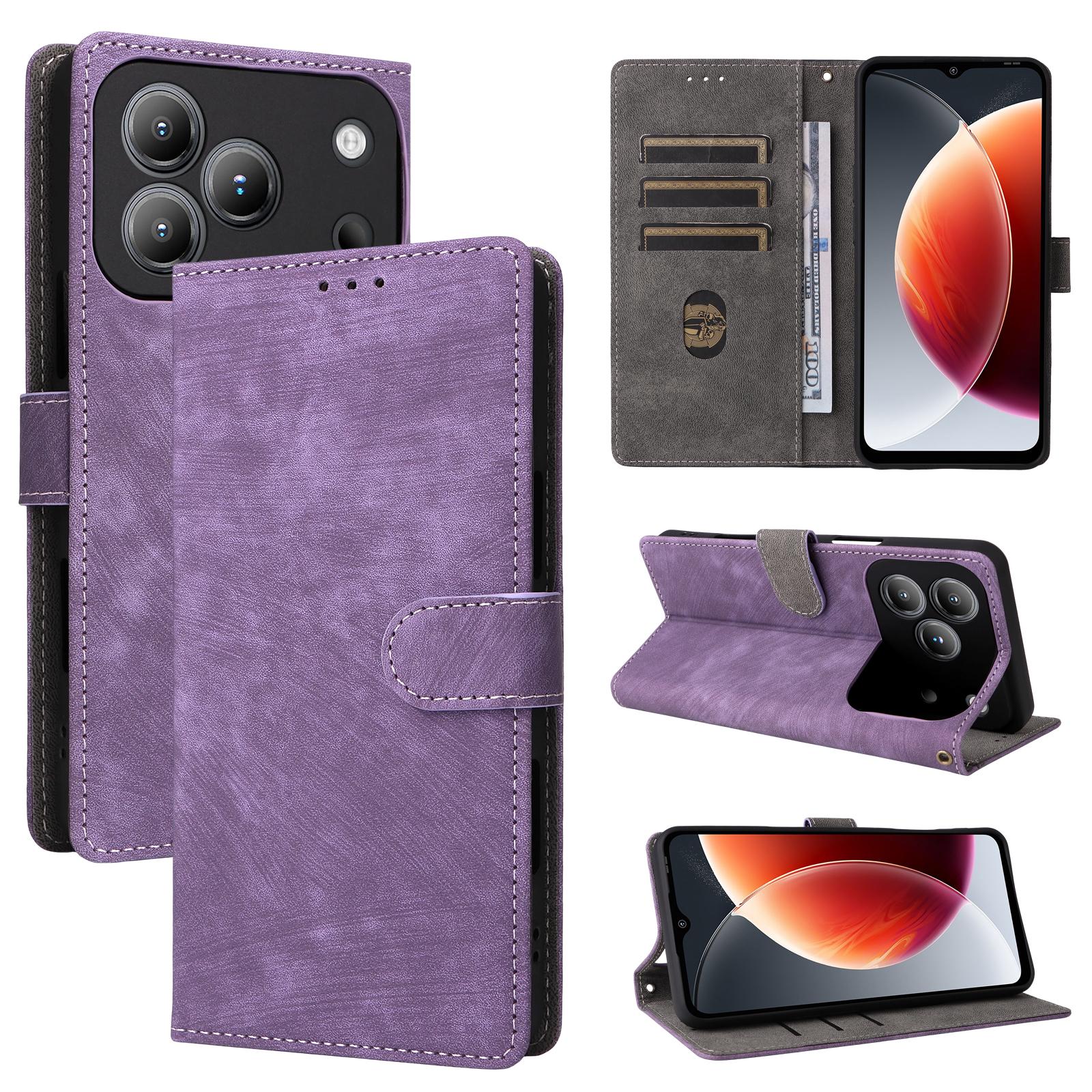 

Flip Cover Compatible for Blackview Wave 7C PU Leather Phone Case Full-Body Protection with [RFID Blocking] for Blackview Wave 7C фіолетовий