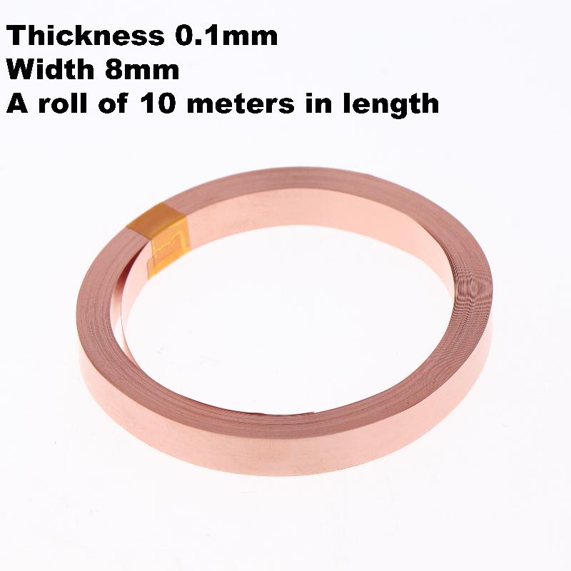 1 Roll Spot Welding Machine Battery Welders 5/10 Meters 18650 21700 Battery T2 Pure Copper Sheet Belt Strip Connector