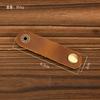 Leather Winding Device, Data Cable, Storage Buckle, Earphone Hub, Cable Management, Retro Crazy Horse Leather Handmade Small Gift.
