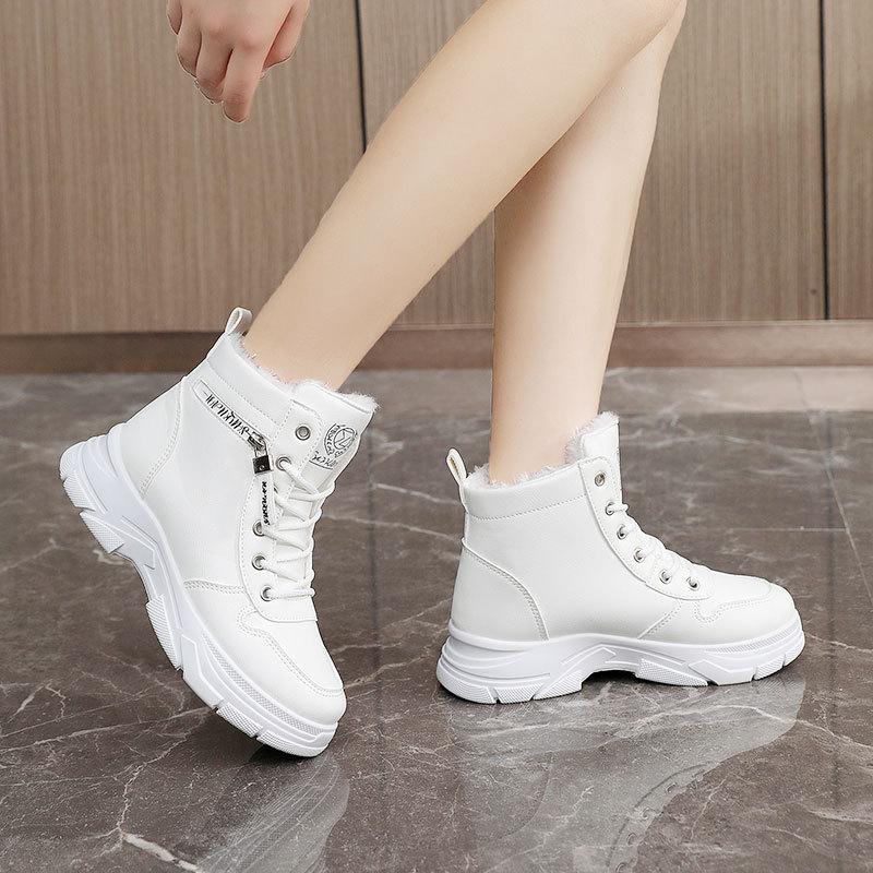Winter Womens Sneakers New Womens Cotton Shoes Warm Platform Shoes Comfortable Height Increase Women Shoes Zapatillas De Deporte