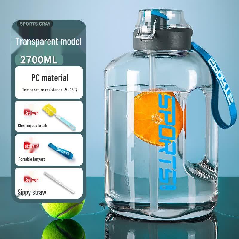 Yuluo Large Capacity Sports Water Bottle with Straw