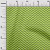 oneOone Bumbac Elastic Verde Material Chevron Proiecte Artizanale Decor Material Imprimat La Yard 40 Inch