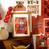 Festive New Year Happiness Postcards - 30pcs Calligraphy Text Wall Decor Cards