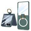 Ultra Slim Magnetischer Ring Case Mit Displayschutz für Galaxy Z Flip 8 7 6 5 - Kabelloses Laden Kompatibel PC Schale