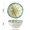 Yangge Ceramic Moroccan 4-inch Snack & Seasoning Dish Set