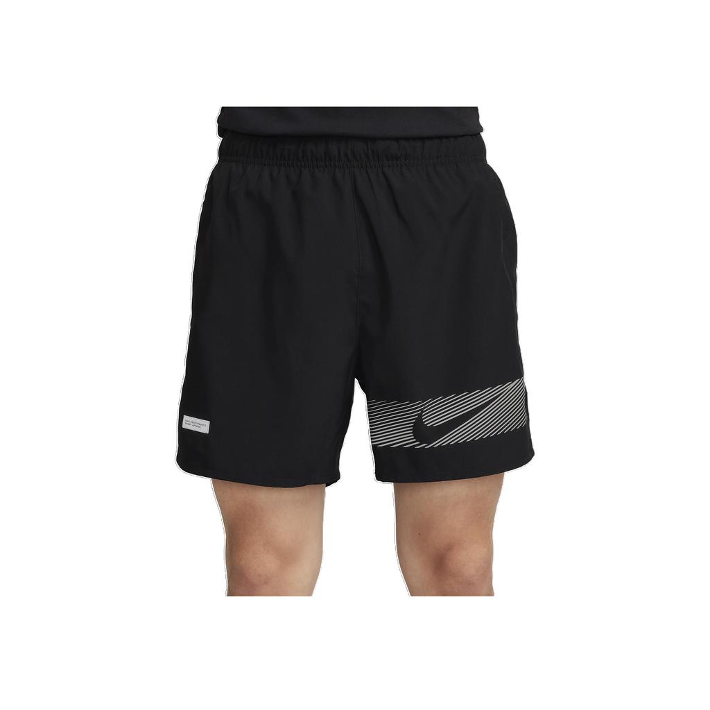Nike Challenger Flash Logo Lined Sports Casual Shorts Men Shorts Black FN3049-010