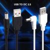 USB To DC5.5x2.5mm Adapter Cable Safe Charging Power Cable DC5.5x2.5 Cable Straight / Curved Head Multiple Protections