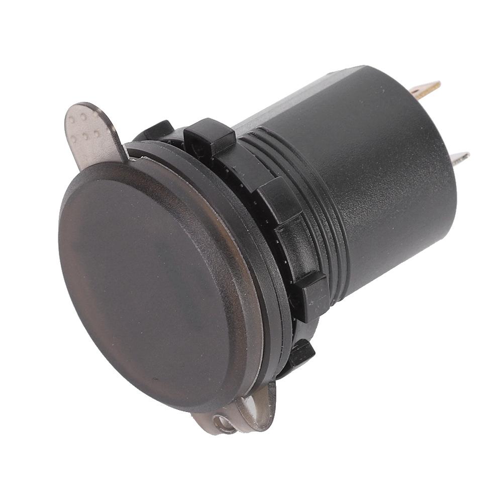 DC1224V 2.1A 3 in 1 Multifunction Digital LED waterproof Thermometer Voltmeter Car USB Fast