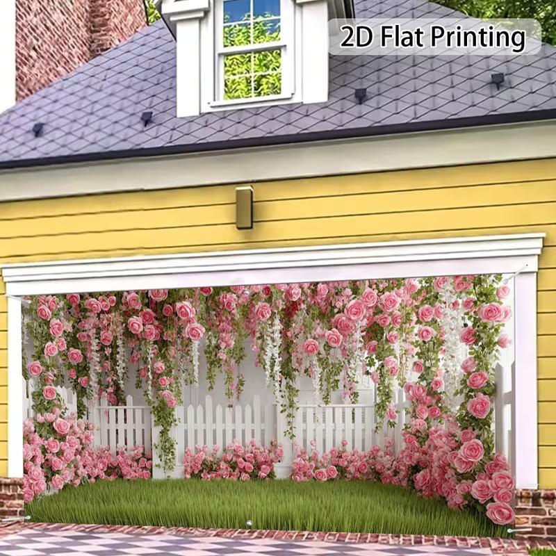 2D Garden Flower Vine Party Photo Background