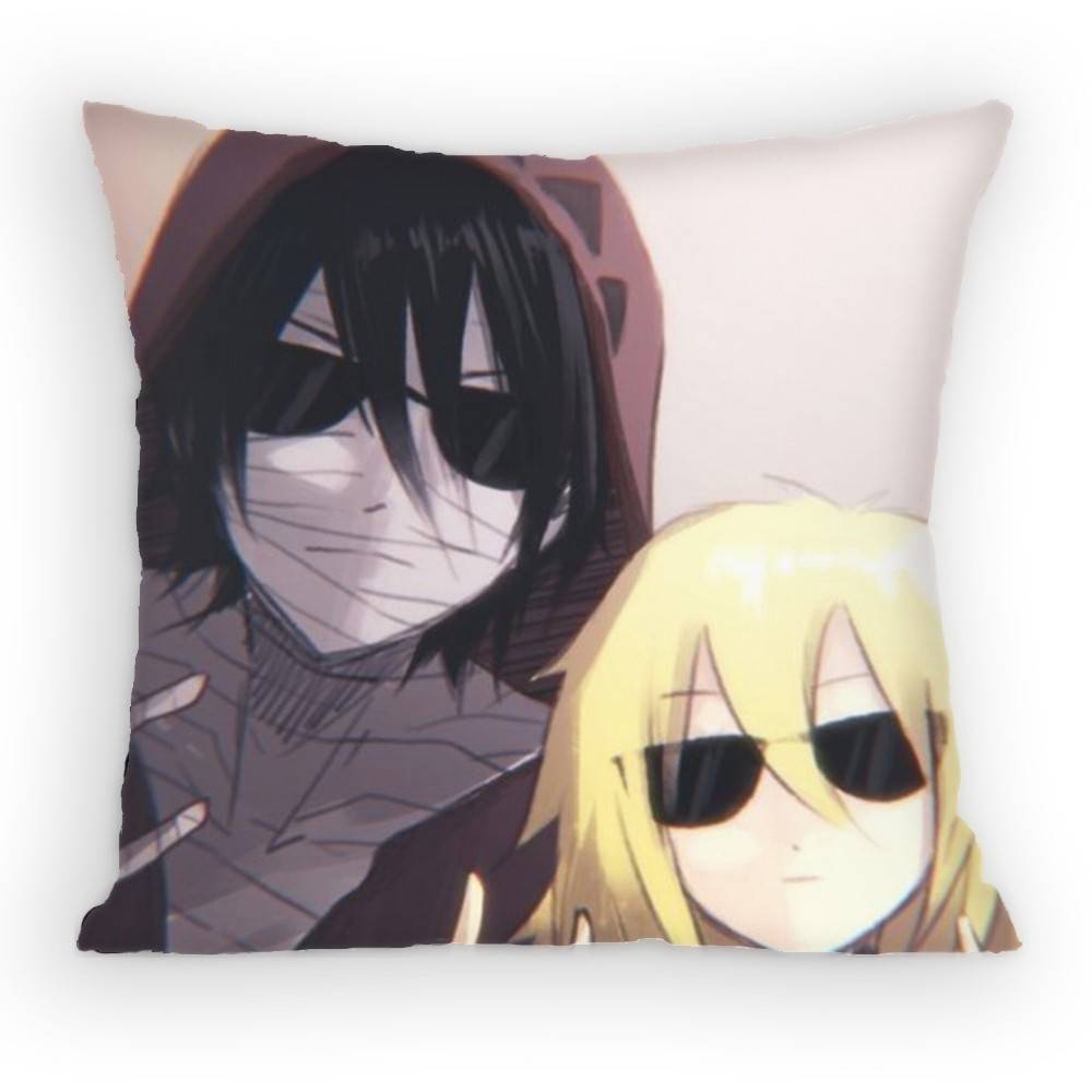 Angels of Death Rachel x Zack Pillow Case Sofa Living Room for Bedroom car Headboard Backrest Cushion Square Cushion Nap Time