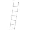 59.84in RV Bed Ladder Aluminum Alloy 5 Steps Slip Proof Removable Ladder with Safety Handrail for Motorhome Trailer