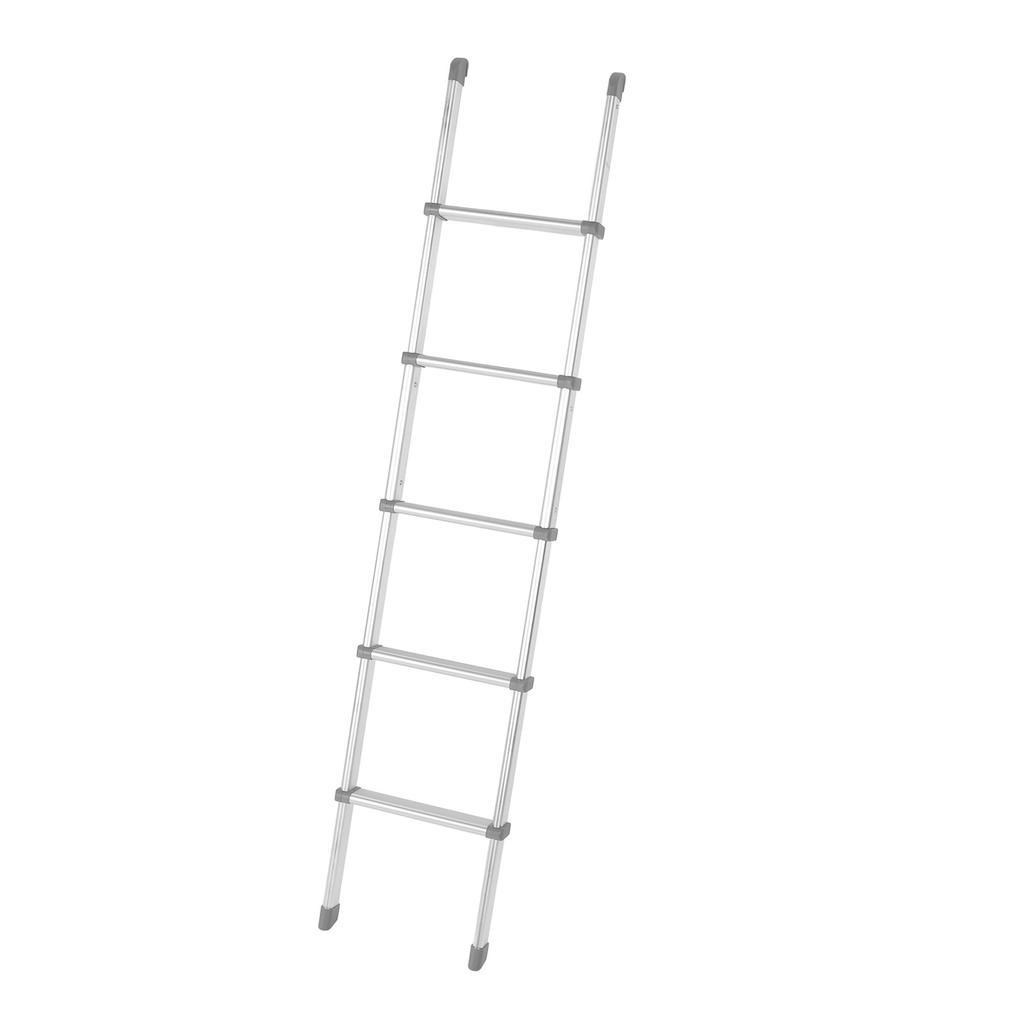 59.84in RV Bed Ladder Aluminum Alloy 5 Steps Slip Proof Removable Ladder with Safety Handrail for Motorhome Trailer