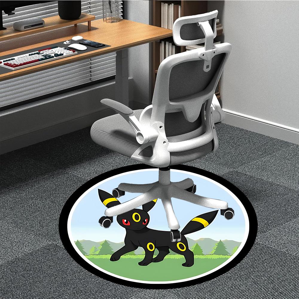 

1pc Eevee, Pokémon Chair Carpet for Office, Indoor Non-Slip Polyester Fiber Carpet, Machine Washable, Durable Construction yy251205100 80cm by 80cm
