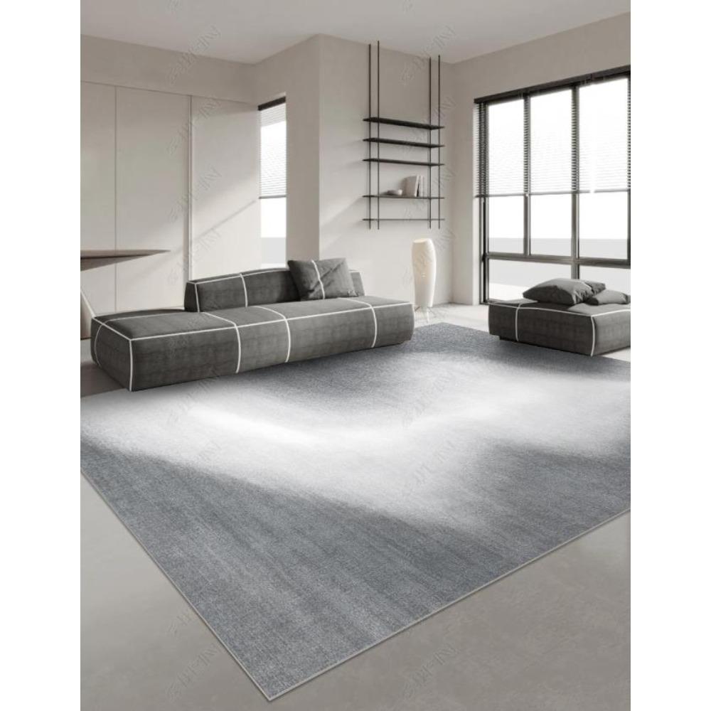Japanese Style Carpets for Living Room Light Luxury Bedroom Decor Large Area Carpet Home Gray Anti-slip Mat Washable Lounge Rug