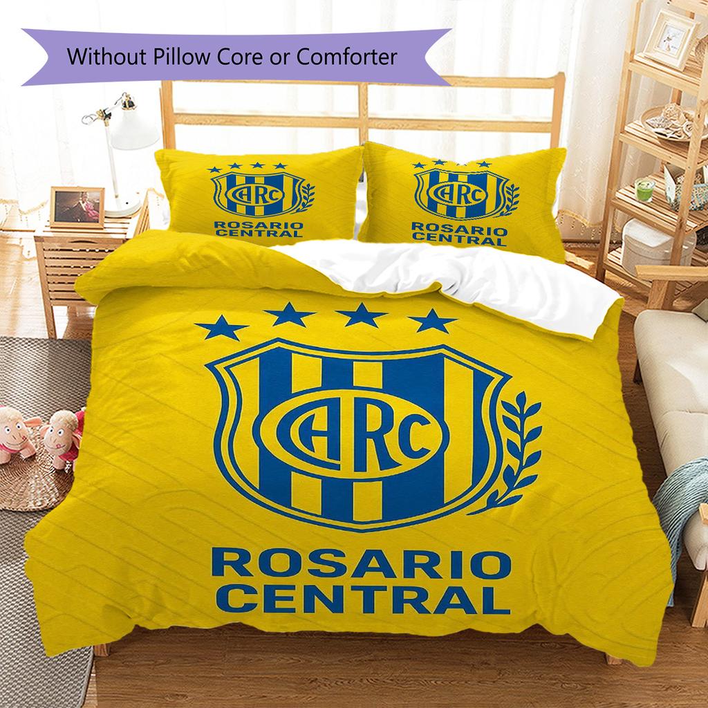 Rosario Central Pattern Bedding Set Quilt Cover Pillowcase Home Decor Gift (1 * duvet cover + 2 * pillowcase, without core)