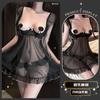 Sexy underwear, sexy mesh lace, hollowed-out suspender skirt, creamy backless, pure desire tulle abstinence skirt