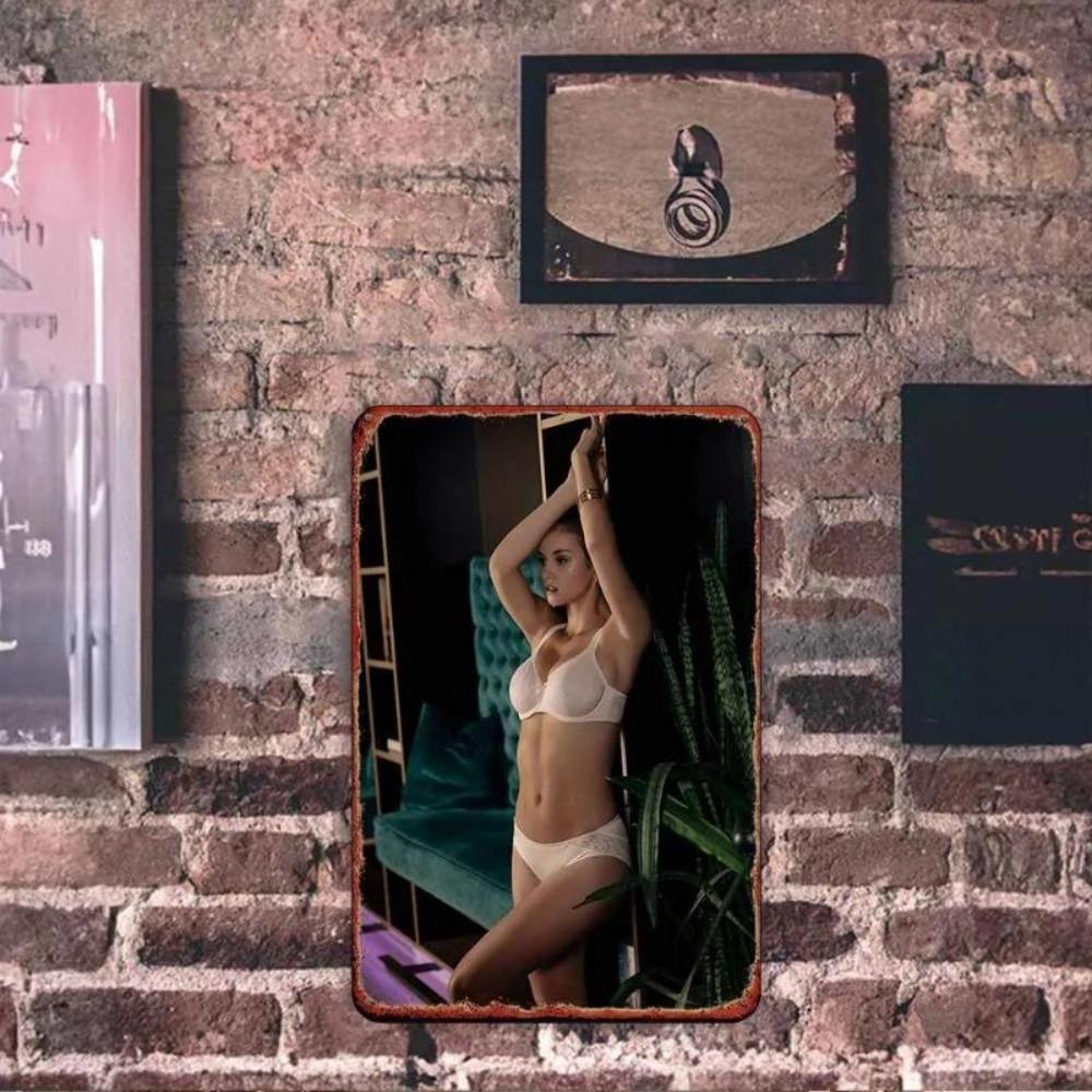 Retro Metallgemälde, Möbel, Wohnzimmerdekoration 20x30cm