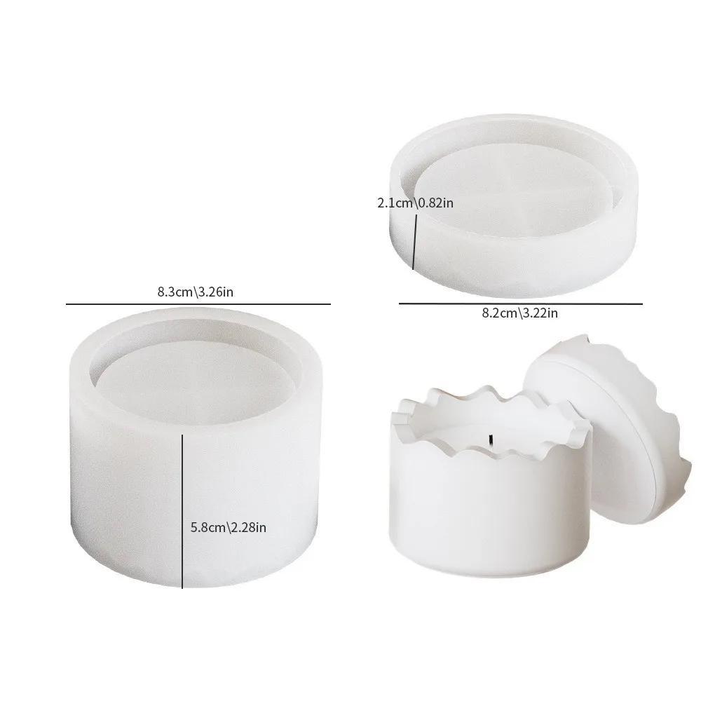 DIY Square Round Irregular Splicing Storage Jar Resin Mold Aromatherapy Plaster Candle Cup Silicone Mold