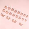 Elegant Light Pink Crescent Edge Nail Art – Simple High-End European & American Style Fake Nails