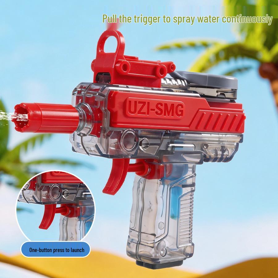 UZI Mini Tech Mechanical Water Squirt Gun Toy for Kids