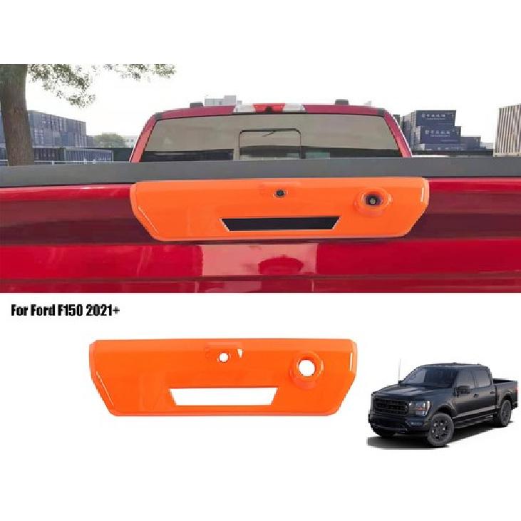 Orange Rear Tailgate Door Handle Decor Cover Trim For Ford F150 +Accessories