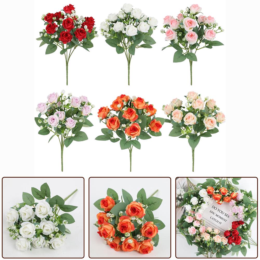 Artificial Flowers Home Decor Silk Roses Wedding Artificial Flowers