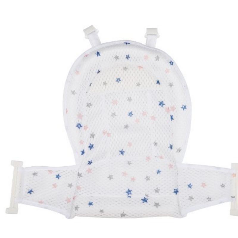 Baby Bath Seat Support Mat Infant Anti-Slip Soft Comfort Body Cushion Foldable Baby Bath Tub Pad Chair Newborn Bathtub Pillow