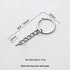 Eco-Friendly Nickel-Free Metal Keyring: DIY Jewelry Accessory, Split Ring Keychain with Doll Pendant