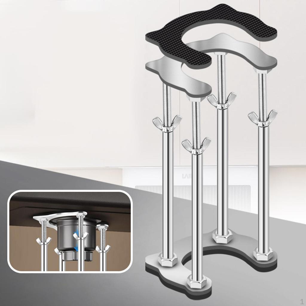 Verstellbare Untertisch-Stützkonsole 6 cm Innendurchmesser Tragfähigkeit 200 kg für Wandmontage-Waschbecken