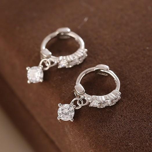 Zircon Ear Cuff Earrings Minimalist Elegant Versatile High-End Cool Hoop Earrings