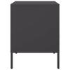 Nightstand Black 36 X 39 X 50.5 Cm Steel